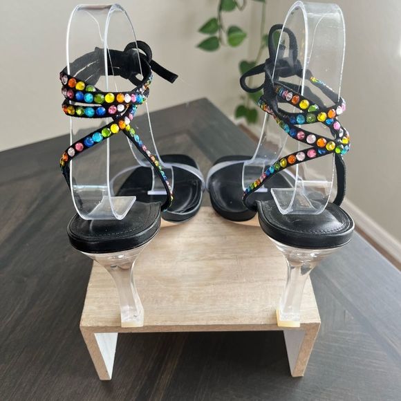 LARROUDE Gloria Disco Heels Size 8.5 NWOT - Picture 11 of 16